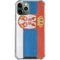 Serbia Flag Distressed iPhone 12 Pro Clear Case